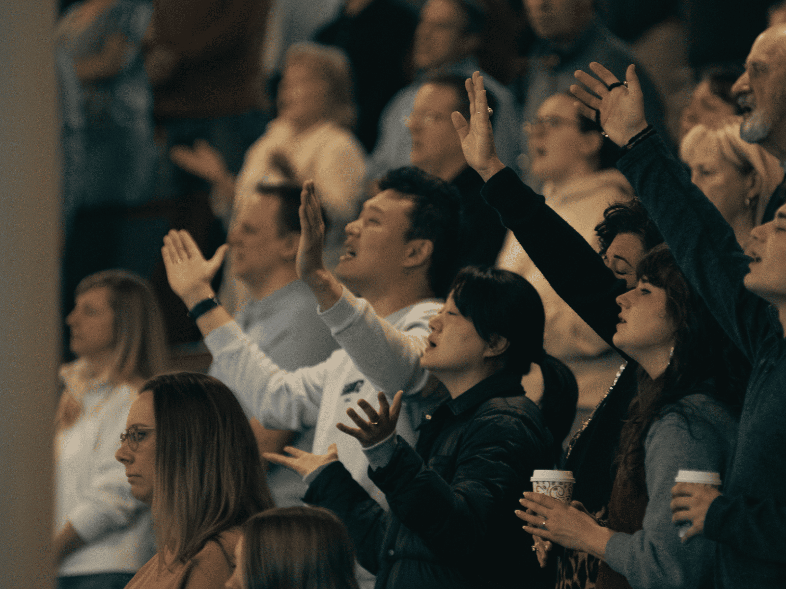 People gathering at Spring Creek Church