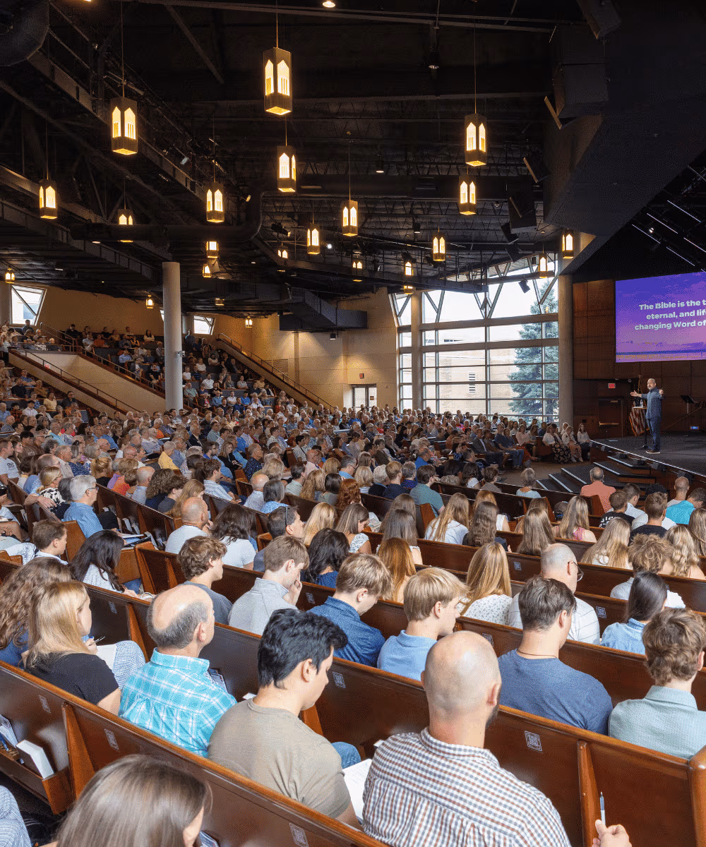 People gathering at Spring Creek Church
